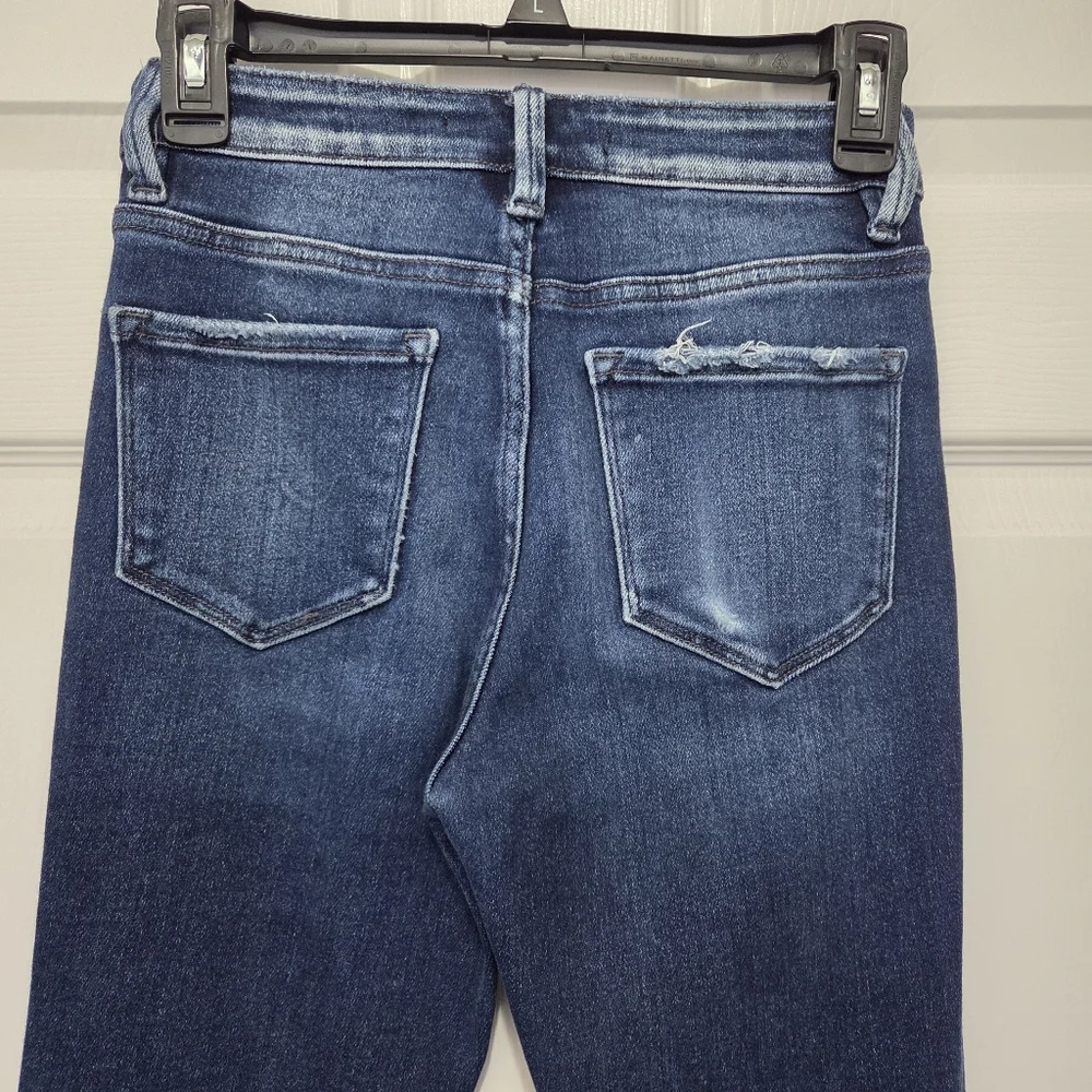 Flying Monkey High Rise Bootcut Stretch Dark Wash Denim Jeans Size 24 Western - Picture 7 of 12